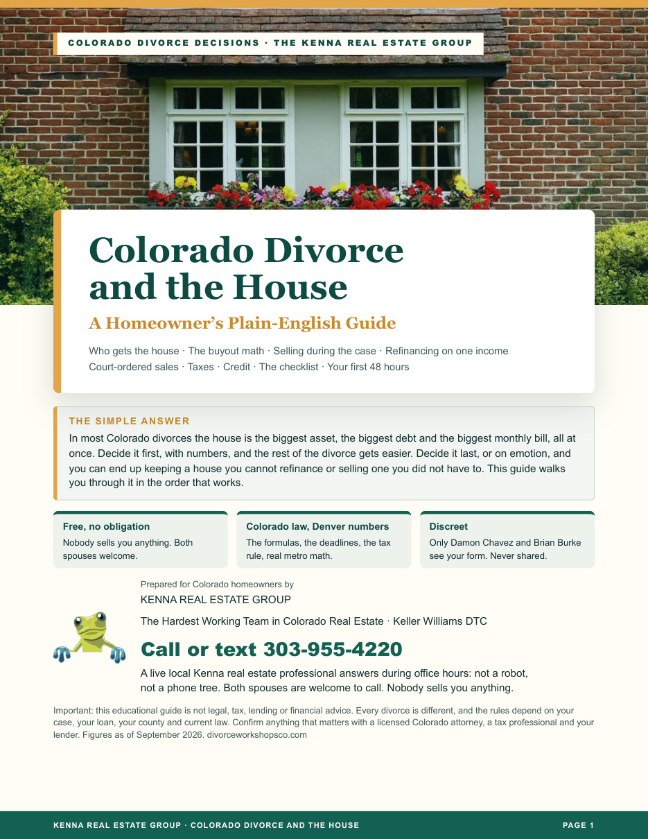 Cover of Colorado Divorce and the House
