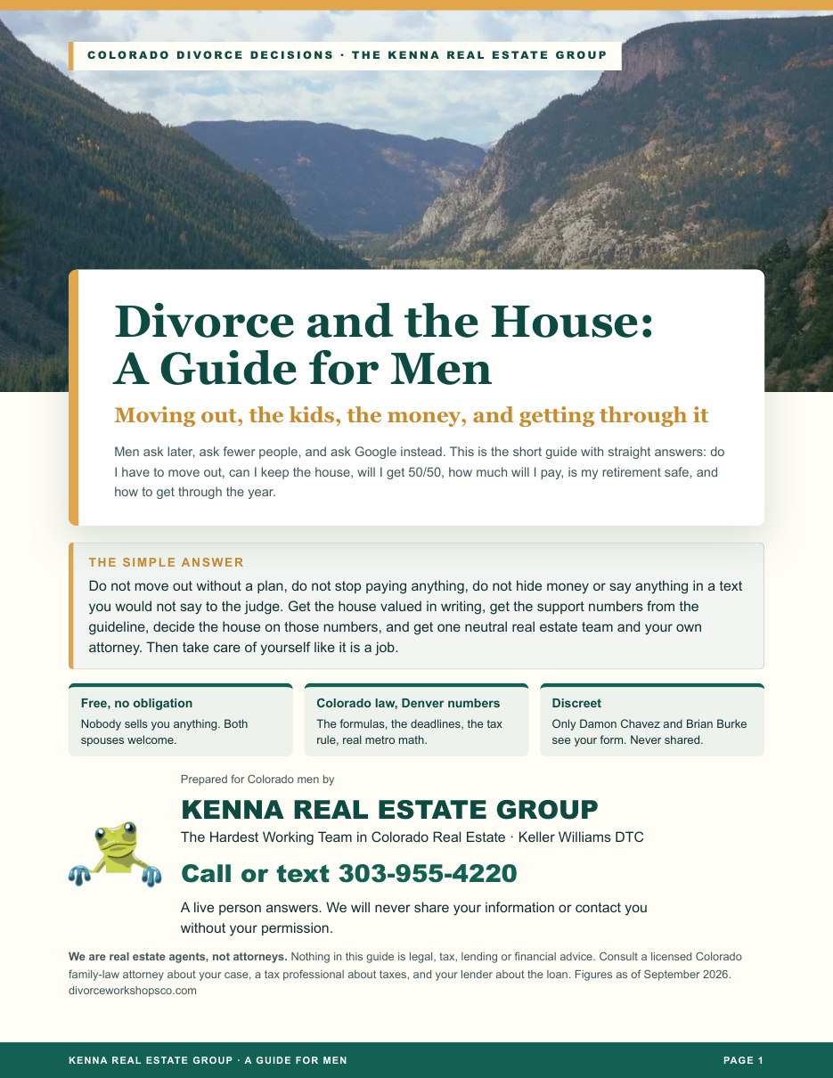 Cover of Divorce and the House: A Guide for Men