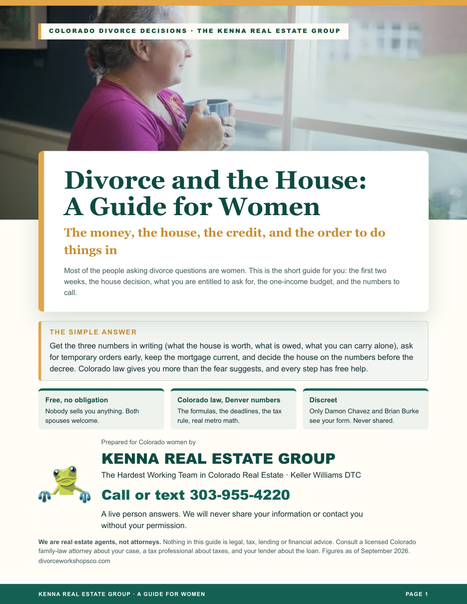 Cover of Divorce and the House: A Guide for Women